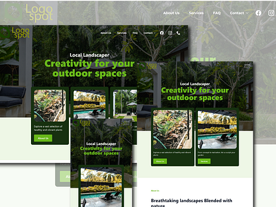 Local Gardener - Custom Wordpress Website Design branding design web design website wordpress