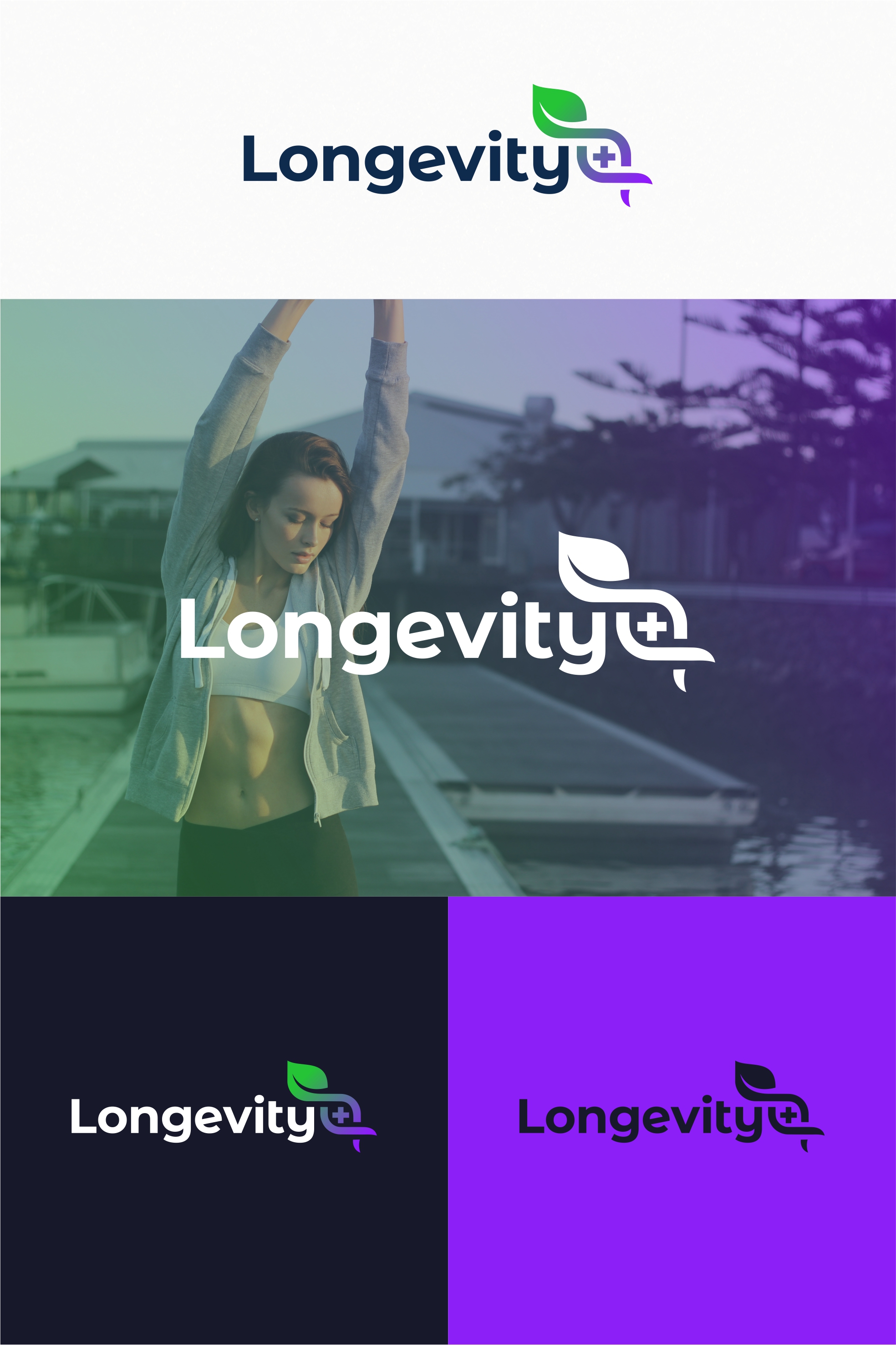 Longevity graphic design health healthcare logo logo design medical vector