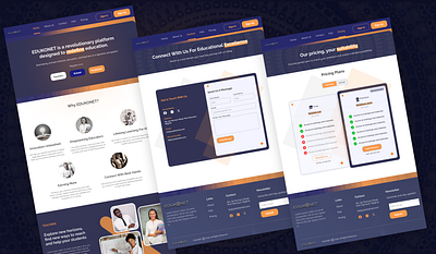 EDUKONET Website - An Edu-tech Platform landing page ui ux web design