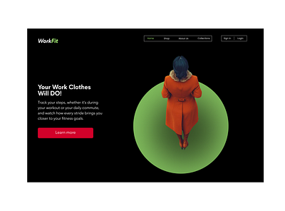 WorkFit Website Design graphic design product design ui ux