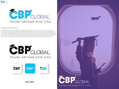 Logo Design for CBP Global Agency. best logo branding business business logo cbp global logo design design designer dribbble logo graphic design graphic designer illustration logo logo contest logo designer saif2314 stratup logo ui vector viral logo