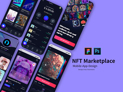 NFT Marketplace App clean cleandesign creativedesign crypto design digitalexperience figma minimalistui modernui nft nft app ui userinterface ux