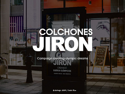 Colchones JIRON / Creating Olympic dreams billboard campaign costa rica dreams graphic design olympic games