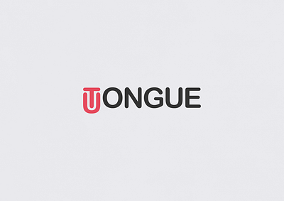 Tongue | Typographical Poster font graphics letters sans serif simple text type typography uppercase word