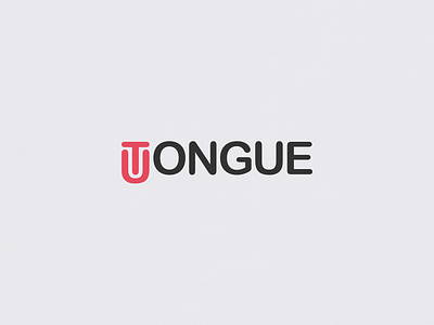 Tongue | Typographical Poster font graphics letters sans serif simple text type typography uppercase word