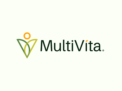 MutiVita® Logo/Branding Design ─ Vitamin Drink branding drink energy fresh graphic design green health logo logo design logomark logotype mark multivitamin nature orange symbol vitamin wordmark