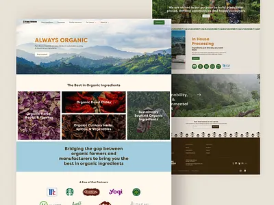 Pure Ground Ingredients - Custom Shopify Homepage ecommerce ingredients organic shopify ui web website