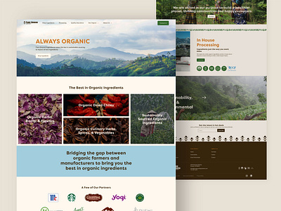 Pure Ground Ingredients - Custom Shopify Homepage ecommerce ingredients organic shopify ui web website