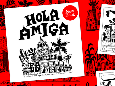 "Hola Amiga" by Nate Williams animation book handdrawn illustration lettering nate williams