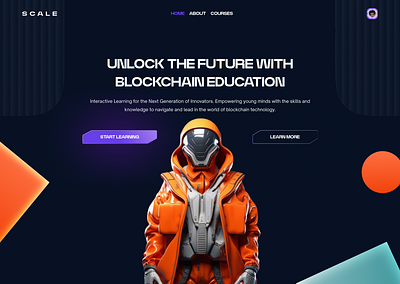 SCALE WEB3 (Blockchain Education UI) blockchain decentralization edutech figma lms minimalist ui design ux design web3