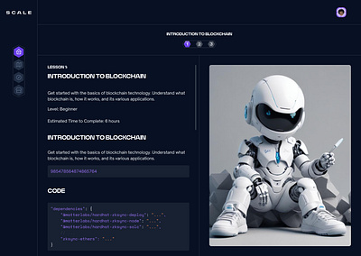 Web3 LMS Dashboard blockchain blockchain education blockchain ui decentralized edutech lms ui design ux design web3