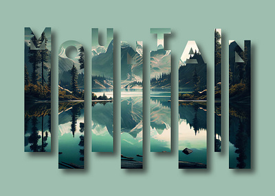 Mountain Typography Design naturevibes