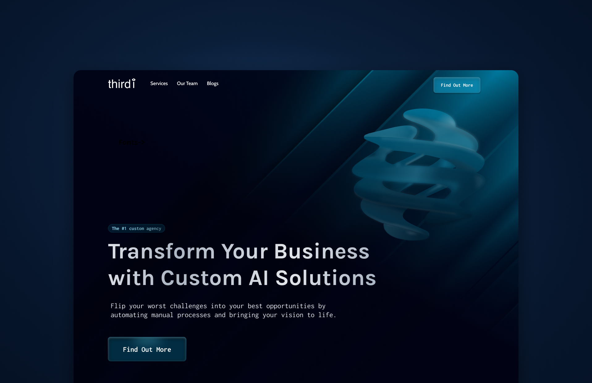 Example of Landing Page In Figma