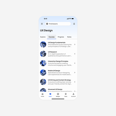A [UX] E-ATT app branding courses app design education education app illustration ios app ios mobile app learning app mobile mobile app mobile ui product design ui ux ux design
