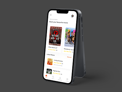 Movie Ticketing App - Home Page Design branding design designs product design ui ui design ux