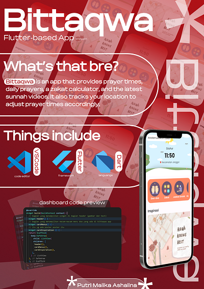 Bittaqwa App Infographic Poster app branding design graphic design logo poster posterdesign typography ui vector