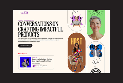 Podcast Website-Style Test branding design graphic design illustration inspiration landing page logo podcast podcast website product design ui ux website wed design