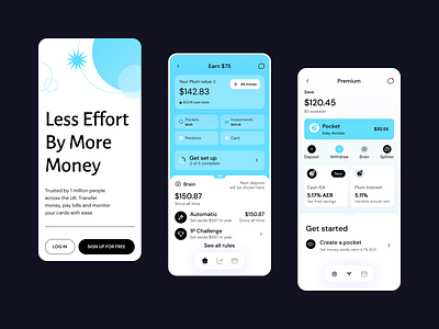 Finance Mobile App Design abu hasan allocation balance sheet bank branding capital cash flow clean crypto debit digital banking app finance app fintech income statement ios liability minimal mobile banking app payment uiux