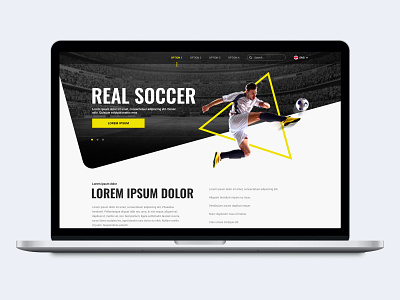 Sports Landing Page clublanding clubwebsite fanpage footballdesign footballui homepagedesign interactivedesign landingpage responsivedesign soccerui sportclub sportlanding sportui teampage teamspirit ui uiux userinterface uxdesign webdesign