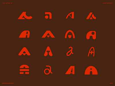 The Letter "A" Explorations icons letters symbols type typography