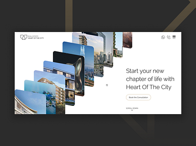 Heart of the City | Real Estate animation branding graphic design logo typography ui ux