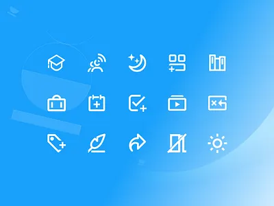Meet icons calendar design education icon icon design icon pack icon set icondesign iconography iconpack icons iconset illustration minimal moon motion outline record ui video