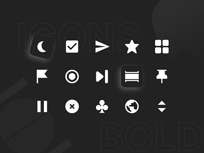 Meet icons - Part 3 bold design flag home icon icon design icon pack icon set icondesign iconography iconpack icons iconset illustration minimal motion send star tools ui