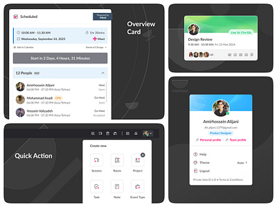 Meet components app application design asset card component components design system element interface minimal mobile redesign ui ui component ui controls ui element ui kit utilities ux website