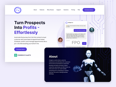 leadsguru.ai - Landing Page Design ai branding landing page typography ui ux