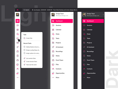 Sidebar dark dashboard design system interface left menu light menu minimal nav menu navigation panel side bar side menu side nav sidebar sidenav tab ui ux website