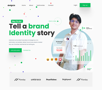 LANDING PAGE OF UI DESIGN 3d branding designer figma figma design graphic design graphics designing social media design ui ui design ui ux web design web designer