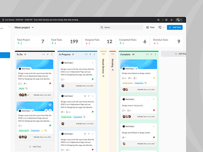 Task Management admin panel ai analytics analytics dashboard card view dashboard management planning dashboard project project management scheduler task task management team team manager teamstatistics teamwork ui ux website