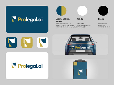 Prolegal.ai Logo branding business company law legal logo logos mockup modern simple