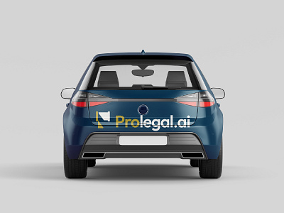 Prolegal.ai Logo branding business car law legal logo logos mockup modern simple