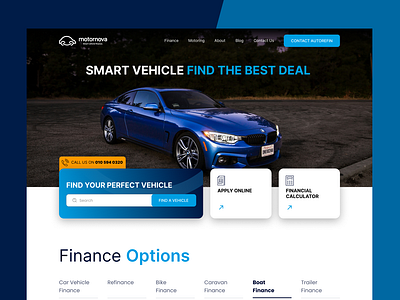 Motornova - Financing Website branding colorfull finance modern typography ui ux