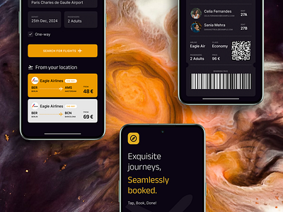 Flight booking App UI Design android app design booking app flights interface design ios mobile design tickets ui ux web design