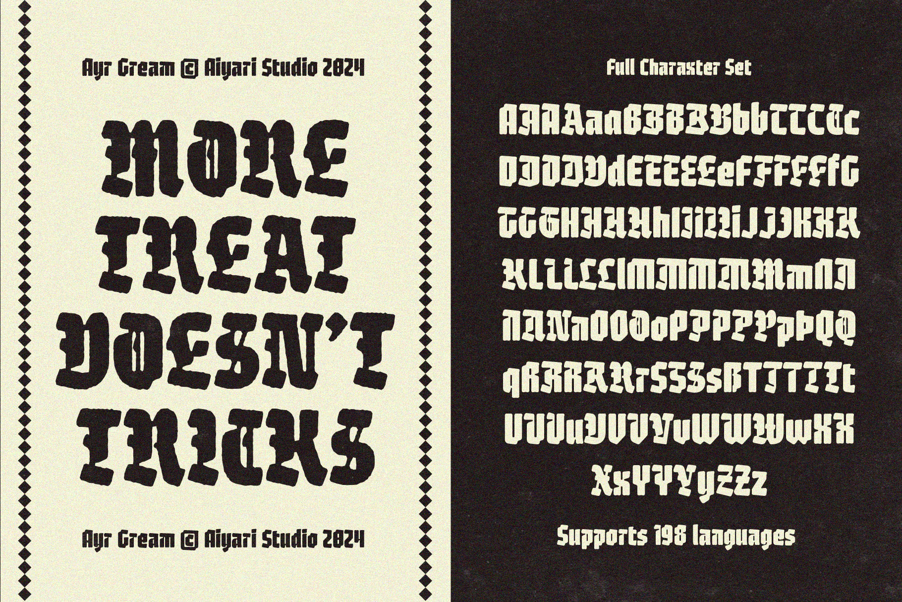 Example of Bespoke Custom Display Font