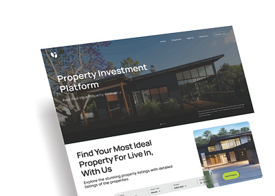 Property Investment Website Design design investment landingpage property treinetic ui uiux ux web webpage