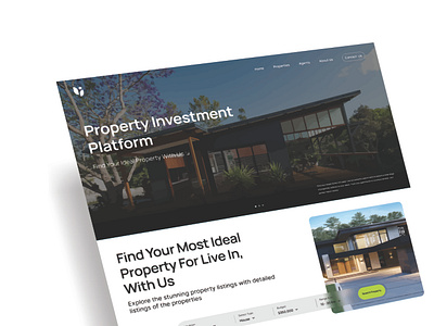 Property Investment Website Design design investment landingpage property treinetic ui uiux ux web webpage