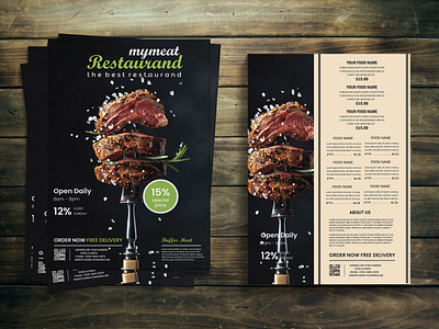 Restaurant flyer branding flyer flyer template graphic design restaurant flyer restaurant menu