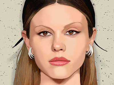 Mia Goth Portrait Fanart actress art arte color design dibujo digitalart drawing fanart illustration mia goth movie ozgaleano portrait retrato