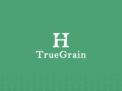 TrueGrain - A hat Company fashion logo grass green green color h logo hat logo letter h letter h logo logo design minimalist minimalist logo serif font truegrain