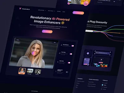 AI Image Editor Website 3d ai ai art generator ai generator ai tool ai ui kit artificial intelligence automation edit photo editing app enhancer gallery image editor image generator intelligence photography ui ux video editor visual