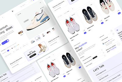 E-commerce online product view page Design UI agency website best shot branding design e commerce graphic design landing page minimal product view page projrct shoes ui web webdesign website