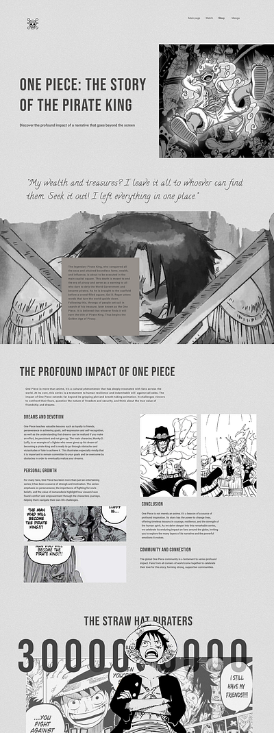 One Piece Long Read adobe photoshop branding design figma graphic design illustration logo long read ui ux web design