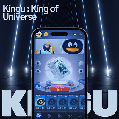 Kingu Mobile App Games astronaut games gaming graphic design kingu mobileapp mobilegames motion graphics penguin ui universe webdesigner webdevelopment