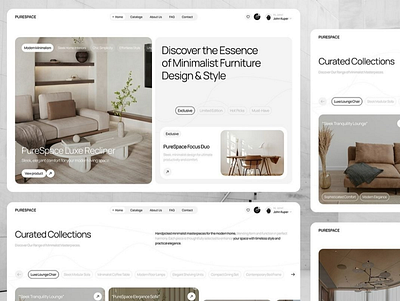 Furniture online store adobe photoshop branding design figma graphic design illustration landing page logo ui ux web design