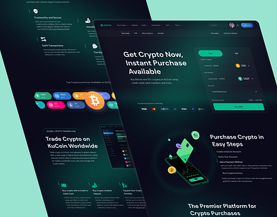 Crypto landing page blockchain blockchain website crypto crypto landing page cryptocurrency website dark landing page defi website landing page web design web3 landing page website design