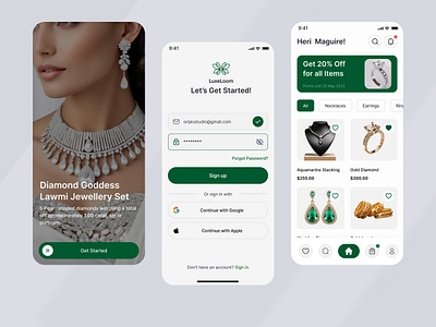 Jewelry App Design app design ecommerce fashion app fashion app design fashion ecommerce app design figma design jewellery store jewelry android app jewelry app jewelry app design jewelry app ui jewerlly app design jewerly ios app design mobile app mobile design online jewelry shop app design oripio product design ui