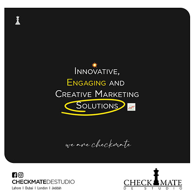 Checkmate De Studio creative agency graphic design minimal